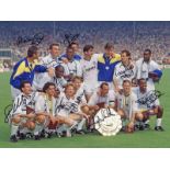 Leeds United 1992, Football Autographed 16 X 12 Photo, A Superb Image Depicting Leeds United Players