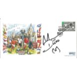 Diego Maradona signed 1996 Euro Champs football cover. Condition 8/10.