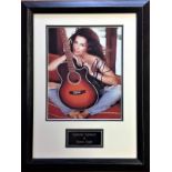 Shania Twain Singer Signed 14x18 Framed Display. Condition 8/10.