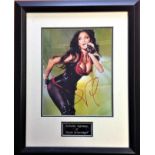 Nicole Scherzinger Pussycat Dolls Singer Signed 14x18 Framed Display. Condition 8/10.