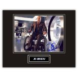 Stunning Display! X-Men Patrick Stewart hand signed professionally mounted display.