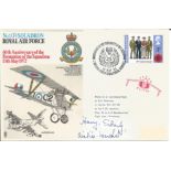 WW2 Dambusters AVM Harry Satterly signed 1972, 1 sqn Neuport flown RAF cover. All autographs come