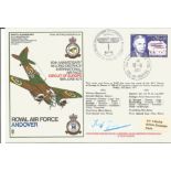 WW2 Dambuster raid veteran Fred Tees signed RAF Andover cover. All autographs come with a