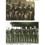 WW2 signed Crew Photos these have each been signed by a Bomber Command Veteran as follows. Flt Lt