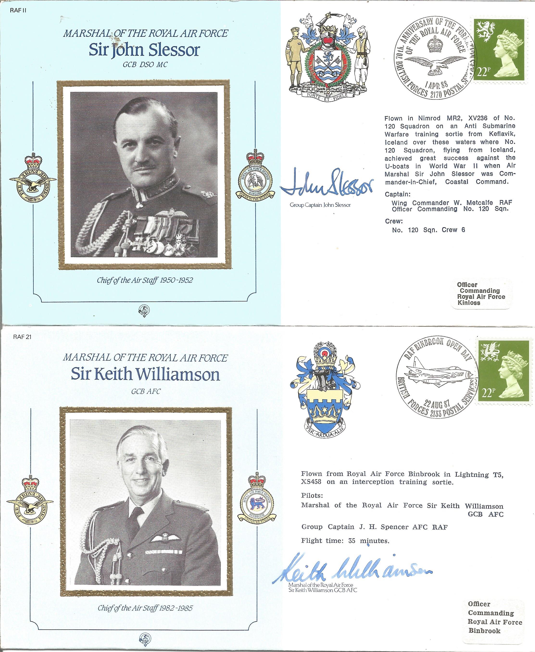 Commanders of the RAF signed collection. Nine very attractive covers comm. Marshalls of the RAF - Image 3 of 3