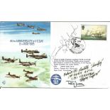 WW2 US Fighter aces multiple signed cover. Col Francis S. Gabreski USAF, Pete Jarvis and Robert H.