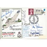 WW2 Luftwaffe aces multiple signed cover. Ten inc Neumann, Gunter Seeger, Hajo Hermann, Erich