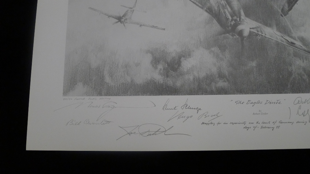 Robert Taylor THE EAGLES DIVIDE - The Masterwork Drawing Fighter Pilots Edition signed by 11 WW2 - Image 2 of 4