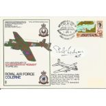 WW2 Dambusters ACM Ralph Cochrane signed 1972 RAF Colerne flown Armstrong Whitworth cover. All