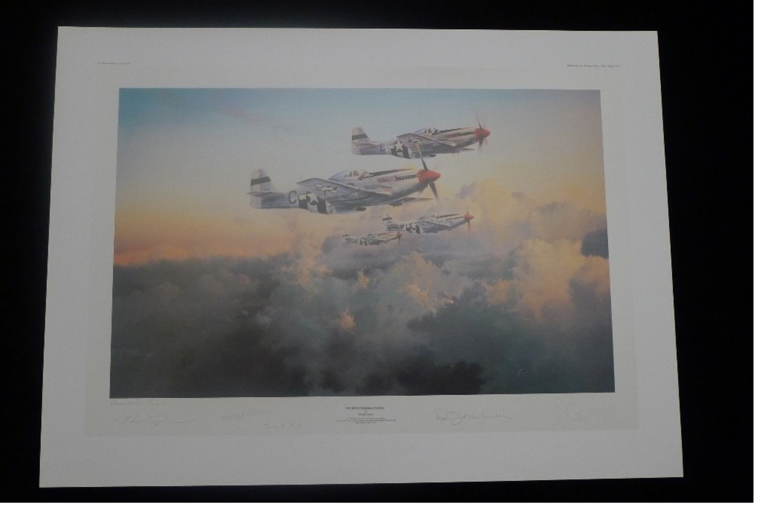 Autograph Auction Military WW2 Robert Taylor Prints Dambusters Doolittle Raid Enola Gay BOB Aces