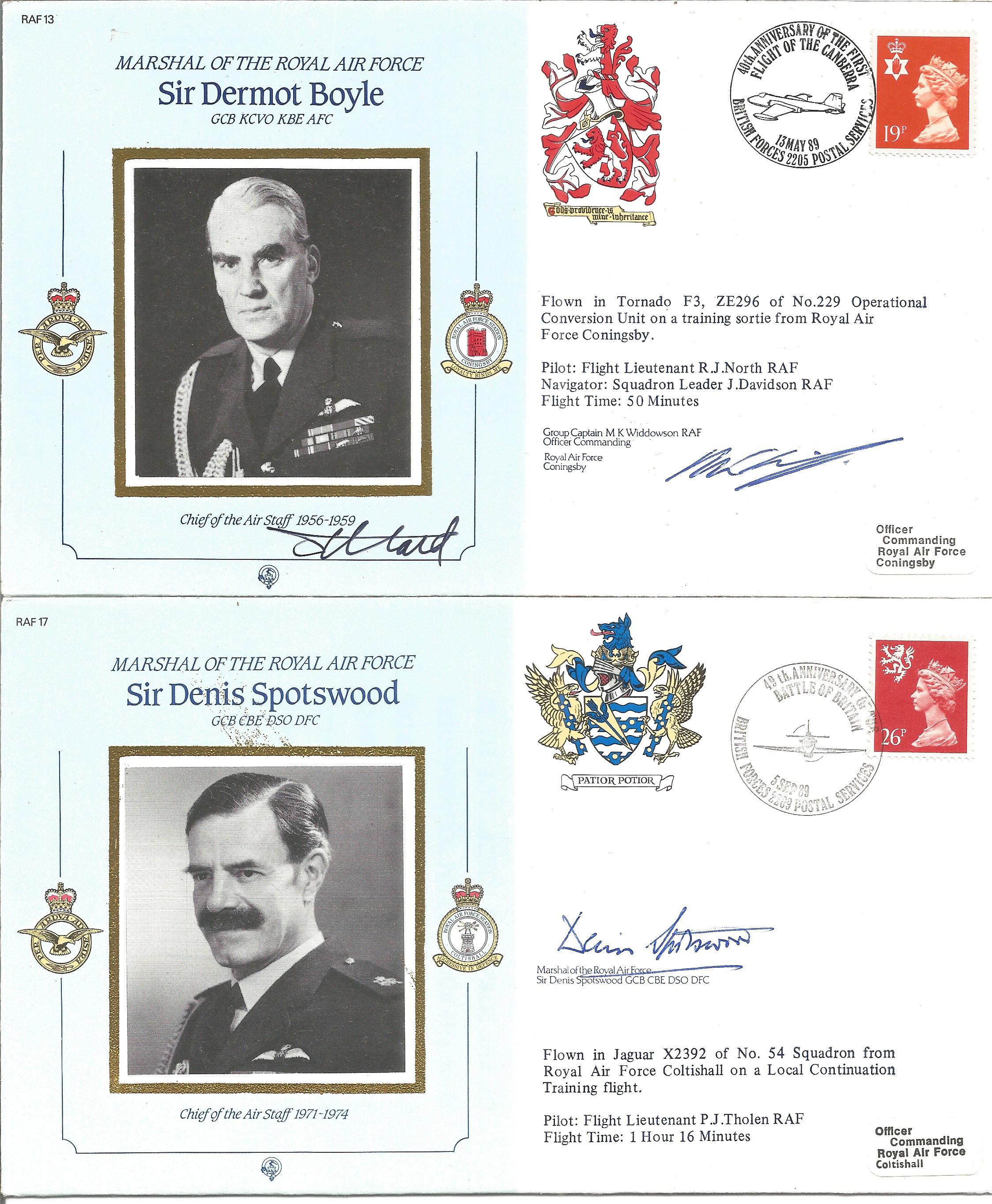 Commanders of the RAF signed collection. Nine very attractive covers comm. Marshalls of the RAF - Image 2 of 3