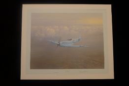 Rare Gerald Coulson Birth of a Legend Limited Edition signed by Jeffrey Quill Spitfire Test Pilot.