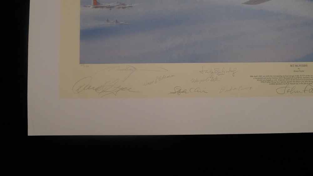 Robert Taylor Jet Hunters The Jet Hunters Edition signed by an impressive 20 WW2 USAAF P-51 - Image 2 of 6