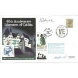 WW2 Colditz Lieut H.C.W. Ironside and Lord Newborough signed 40th Anniversary Liberation of