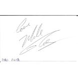 Mike Reid signed 5x3 white card. British actor. All autographs come with a Certificate of