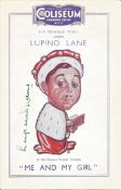 Lupino Lane signed programme for Me and my girl. All autographs come with a Certificate of