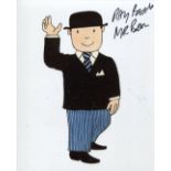 Mr Benn. 8x10 photo from the children's TV series 'Mr Benn' signed by series narrator Ray Brooks .