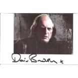 David Bradley signed 6x4 colour photo. All autographs come with a Certificate of Authenticity. We