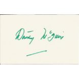 Dorothy McGuire signed white card. All autographs come with a Certificate of Authenticity. We
