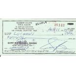 Sammy Cahn signed cheque. American lyricist, songwriter and musician. All autographs come with a