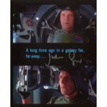 Star Wars 8x10 movie scene montage photo signed by actor Julian Glover as General Veers. All