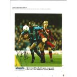 Football Autograph Dion Dublin Signed Photo 21cm x 29. 5cm & Biography. Dion played 613 games