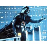 Dave Prowse as Darth Vadar signed 16 x 12 colour Star Wars photo. All autographs come with a