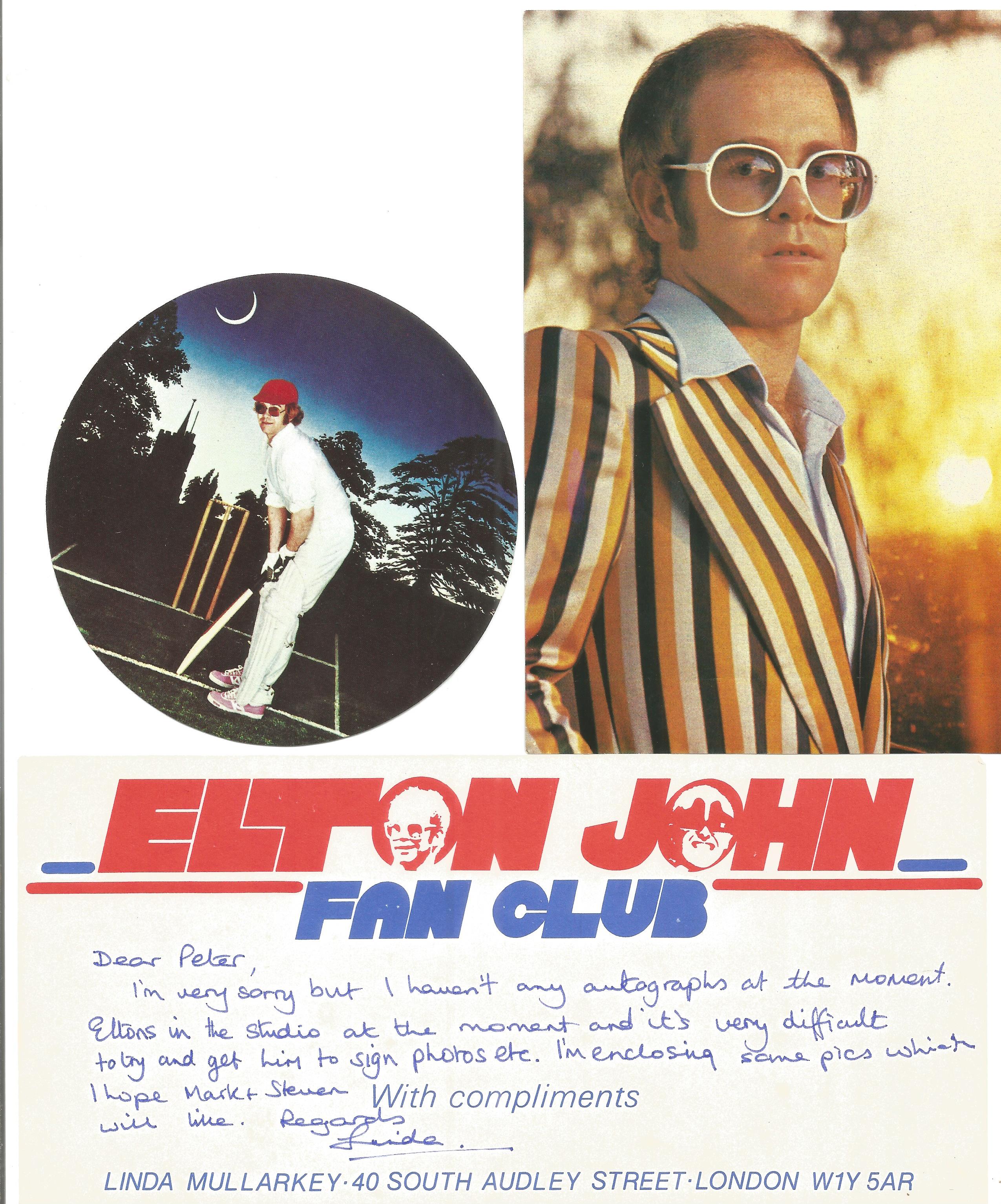 UNSIGNED Elton John memorabilia collection. - Image 2 of 3