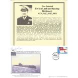 Vice Admiral Sir Ian Lachlan Mackay McGeoch KCB DSO DSC MiD signed cover The Royal Navy Submarine