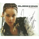 Alicia Keys signed 10x8 colour photo. All autographs come with a Certificate of Authenticity. We