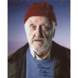 Doctor Who 8x10 montage photo signed by actor Bernard Cribbins as Wilf Mott. All autographs come