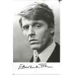 Edward Fox signed 6x4 black and white photo. British Film tv and stage actor. All autographs come