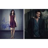 Blowout Sale! Lot of 2 Vampire Diaries hand signed 10x8 photos. This beautiful lot of 2 hand