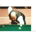 Snooker Willie Thorne 10x8 Signed Colour Photo Pictured In Action At The World Championship. All