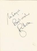 Harry H Corbett and Roger Moore signed The Flying Squad dinner dance menu. Signed on separate pages.