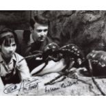 Doctor Who 8x10 scene photo signed by actors William Russell and Carole Ann Ford. All autographs