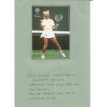 Jana Novotna signed official Wimbledon postcard. Czech Republic tennis player. All autographs come