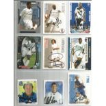Collection of 9 football trade cards/stickers. Bolton and Wigan players including Ricketts, Hall,
