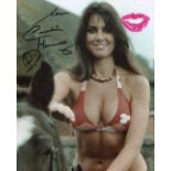 007 Bond girl. The Spy Who Loved Me actress Caroline Munro signed 8x10 photo in sexy pose, she has
