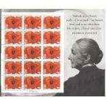 Beautiful commemorative stamp sheet from the United States Postal service of Georgia O'Keefe with 15