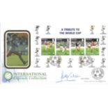 Peter Shilton signed A Tribute to the World Cup FDC. All autographs come with a Certificate of