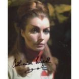 Space 1999 science fiction TV series photo signed by actress Catherine Schell. All autographs come