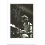 Charlie Watts signed 6x4 black and white photo. Dedicated. All autographs come with a Certificate of