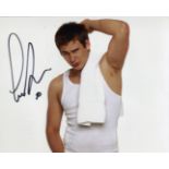 Pop Star. 8x10 photo signed by boy band pop star Lee Ryan of the group 'Blue'. Ryan is also a TV