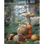 Willy Wonka 8x10 movie scene photo signed by actress Julie Dawn Cole who played Veruca Salt. All