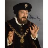 Blackadder. 8x10 photo from Blackadder II signed by actor Stephen Fry as Lord Melchett. All