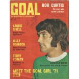 George Best and Shay Brennan signed Goal weekly magazine. Signed on front cover. All autographs come