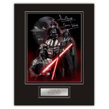 Stunning Display! Rare Image! Star Wars Dave Prowse hand signed professionally mounted display. This