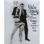 007 James Bond girl Martine Beswick signed 8x10 photo from the film From Russia With Love with