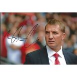 Brendan Rodgers Signed 8x12 Photo. One of the most well-known football managers who was Liverpool